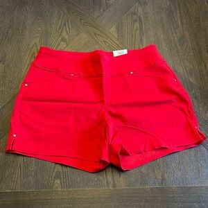 INC Curvy Red Shorts Size 12 NWT